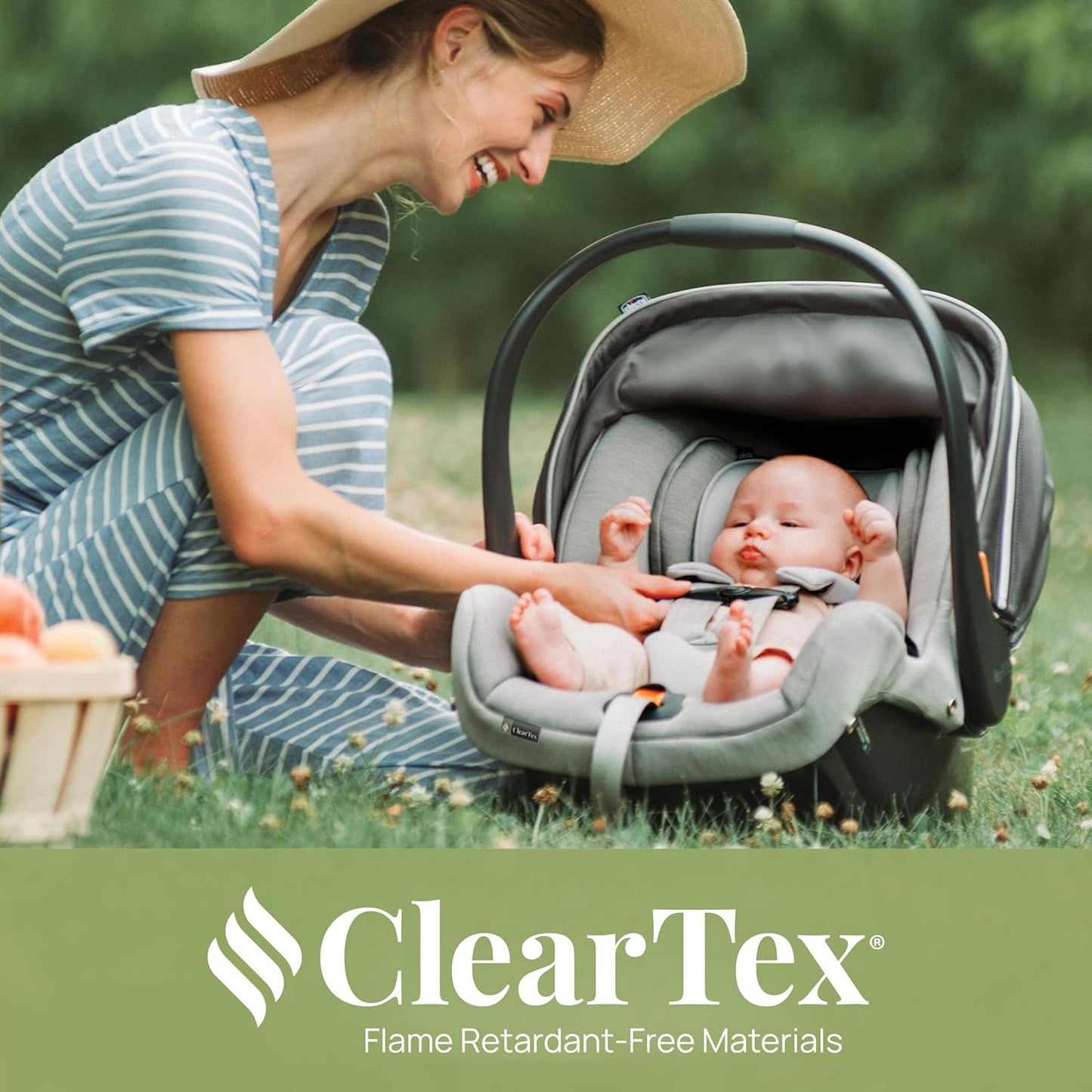 Dluxe Ave. Infant Car Seat and Base/ Rear-Facing for 4-35 lbs Infants With Head/Body Support