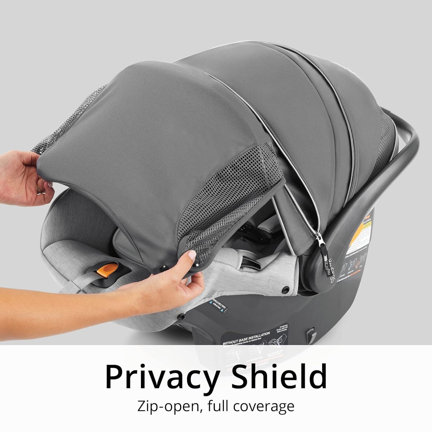 Dluxe Ave. Infant Car Seat and Base/ Rear-Facing for 4-35 lbs Infants With Head/Body Support