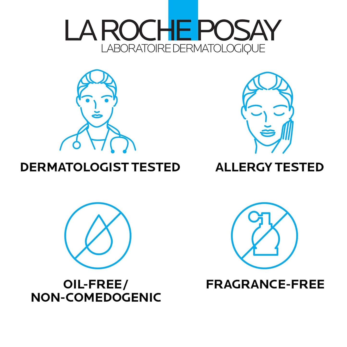 Dluxe Ave. La Roche-Posay Toleraine Skin Care Set Double Repair Face Moisturizer 40ml & Hydrating Gentle Cleanser 400ml Oil Free Moisturizer & Face Wash Formulated with Niacinamide
