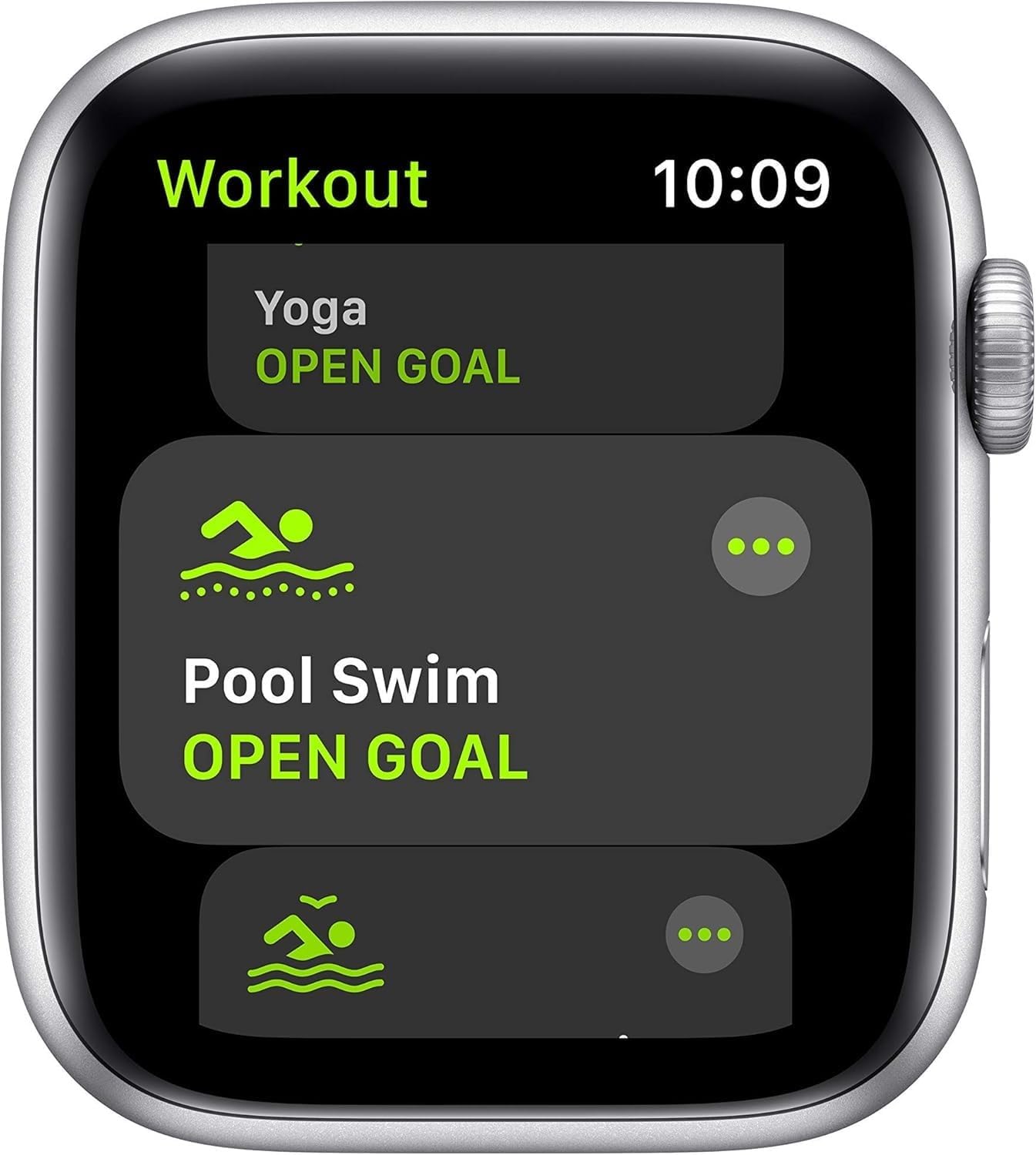 Dluxe Ave. Apple Watch SE (2nd Gen) (GPS 44mm) - Silver Aluminum Case with White Sport Band S/M (Renewed)
