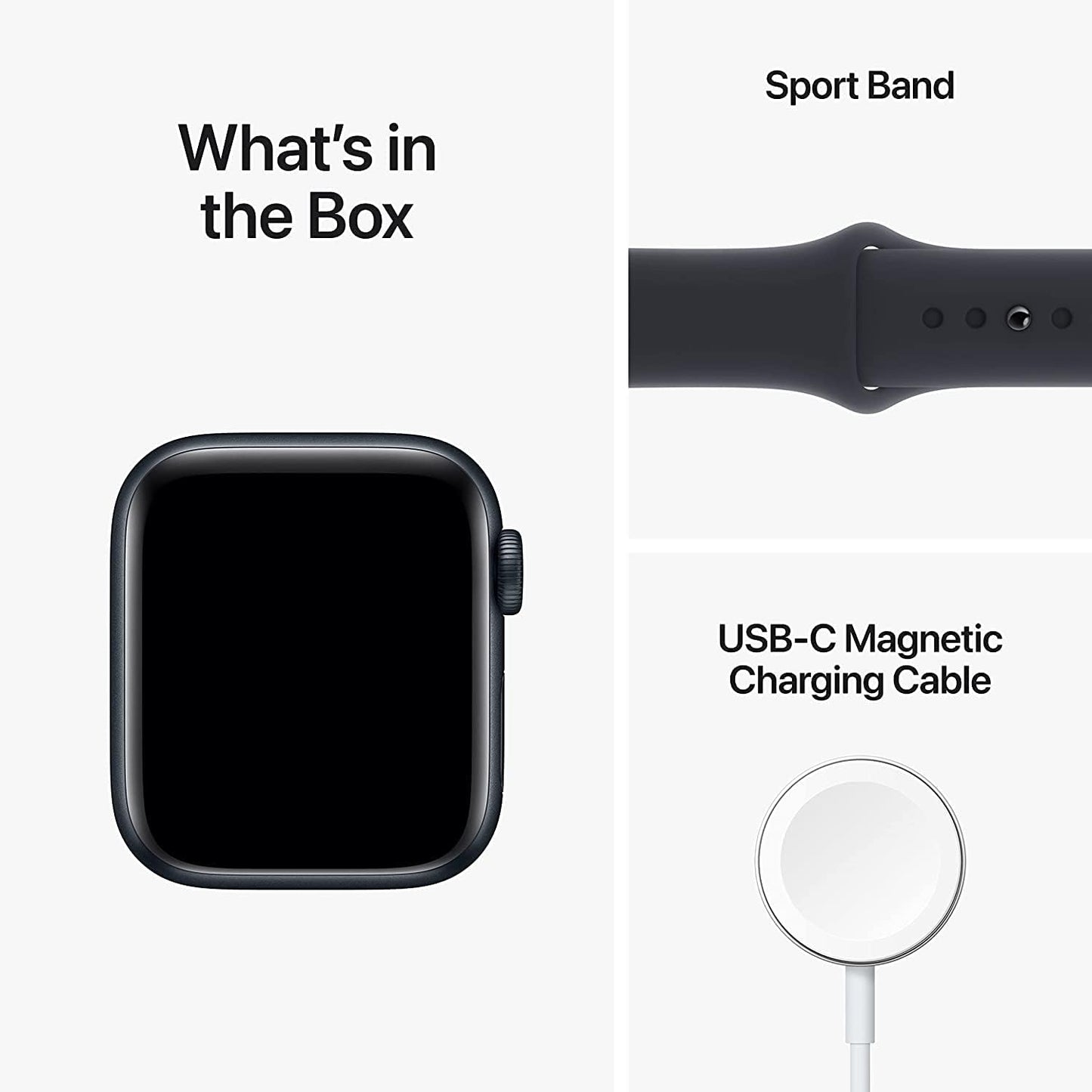 Dluxe Ave. Apple Watch SE (2nd Gen) (GPS + Cellular 40mm) - Midnight Aluminum Case with Midnight Sport Band M/L (Renewed)