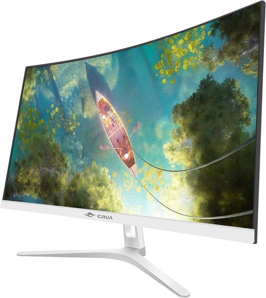 Dluxe Ave. CRUA 27" Curved White Monitor Full HD(1920x1080P) VA Panel 1800R 100HZ