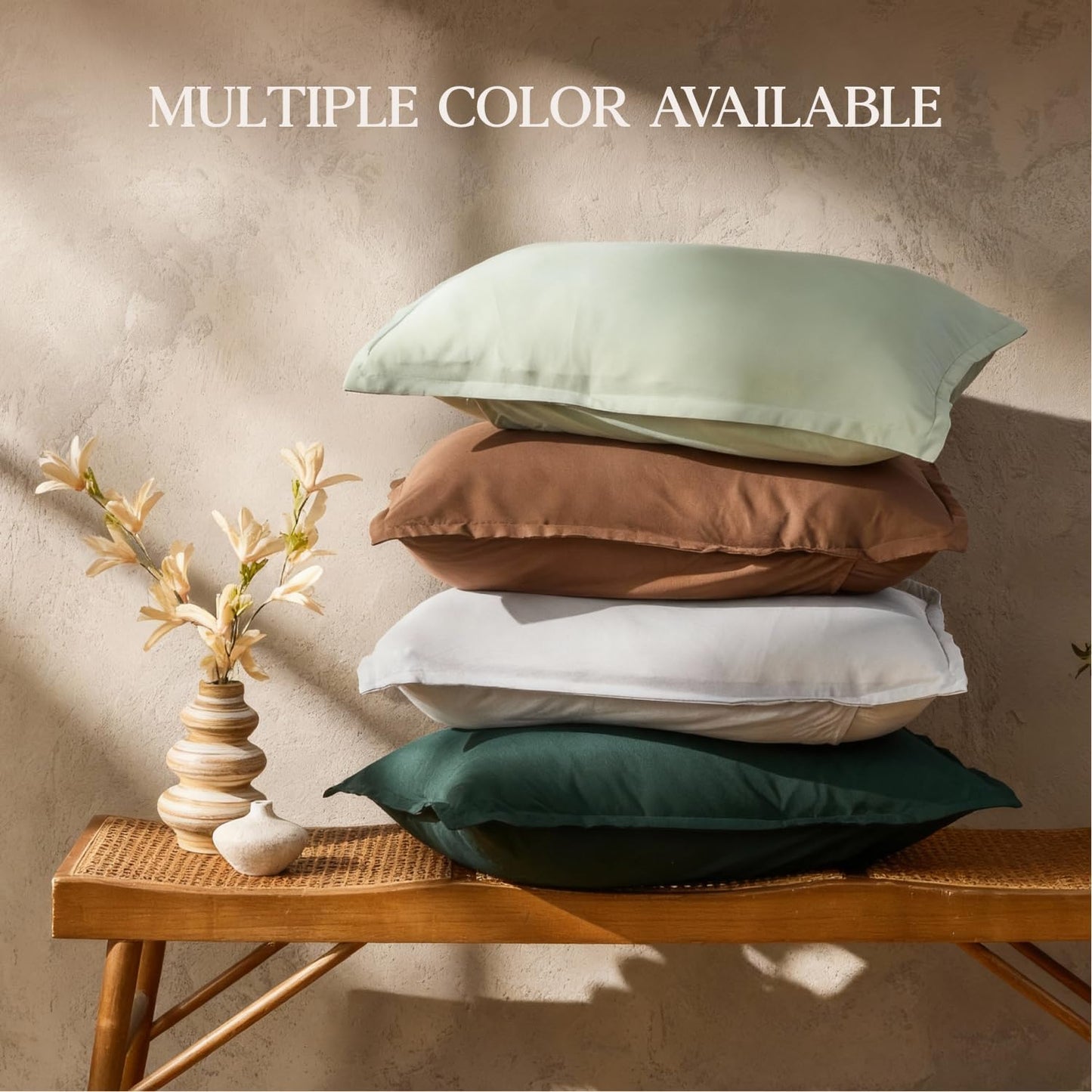 Dluxe Ave. ( QUEEN ) 3 Pcs Solid Bedding Comforter for All Season/ White
