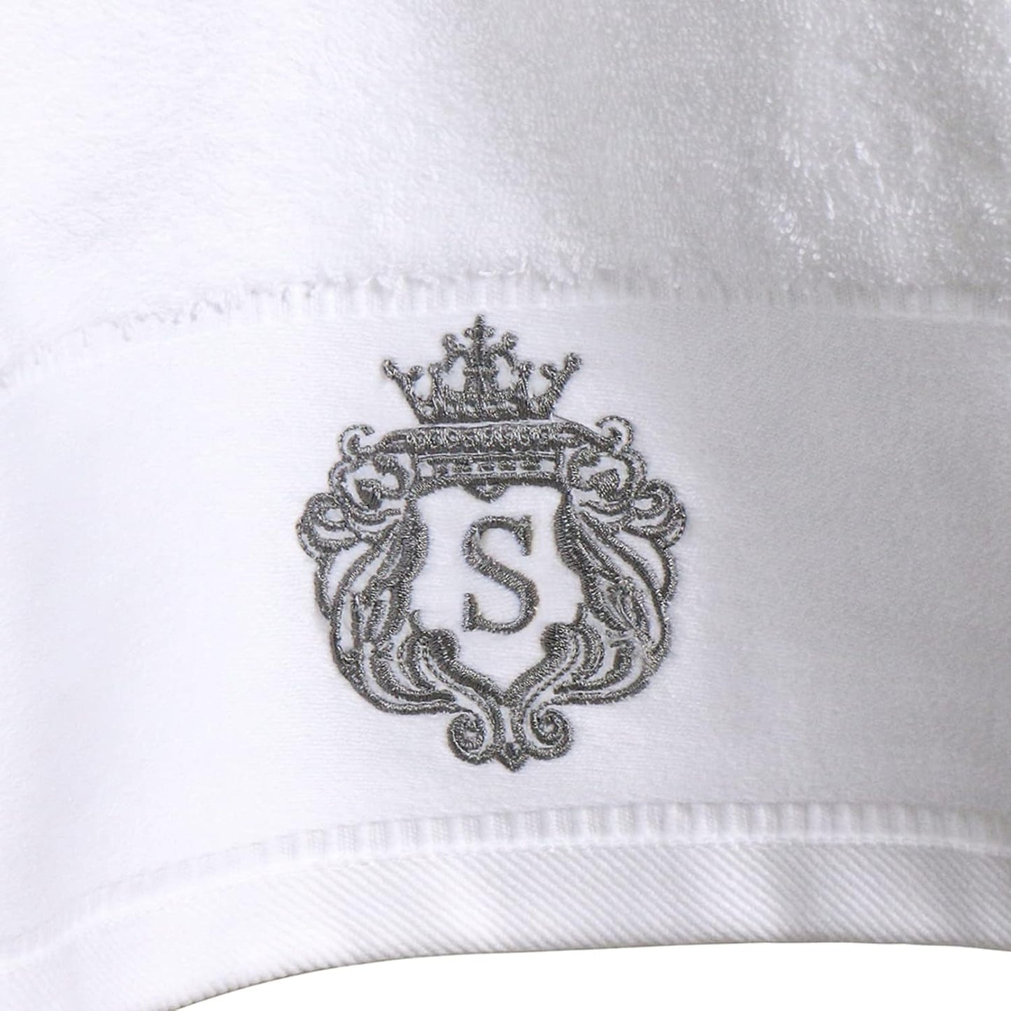 Dluxe Ave. Luxury Bathroom Super Soft and Highly Absorbent Premium 100% Cotton Bath Towel Set for Gifts (White-S)