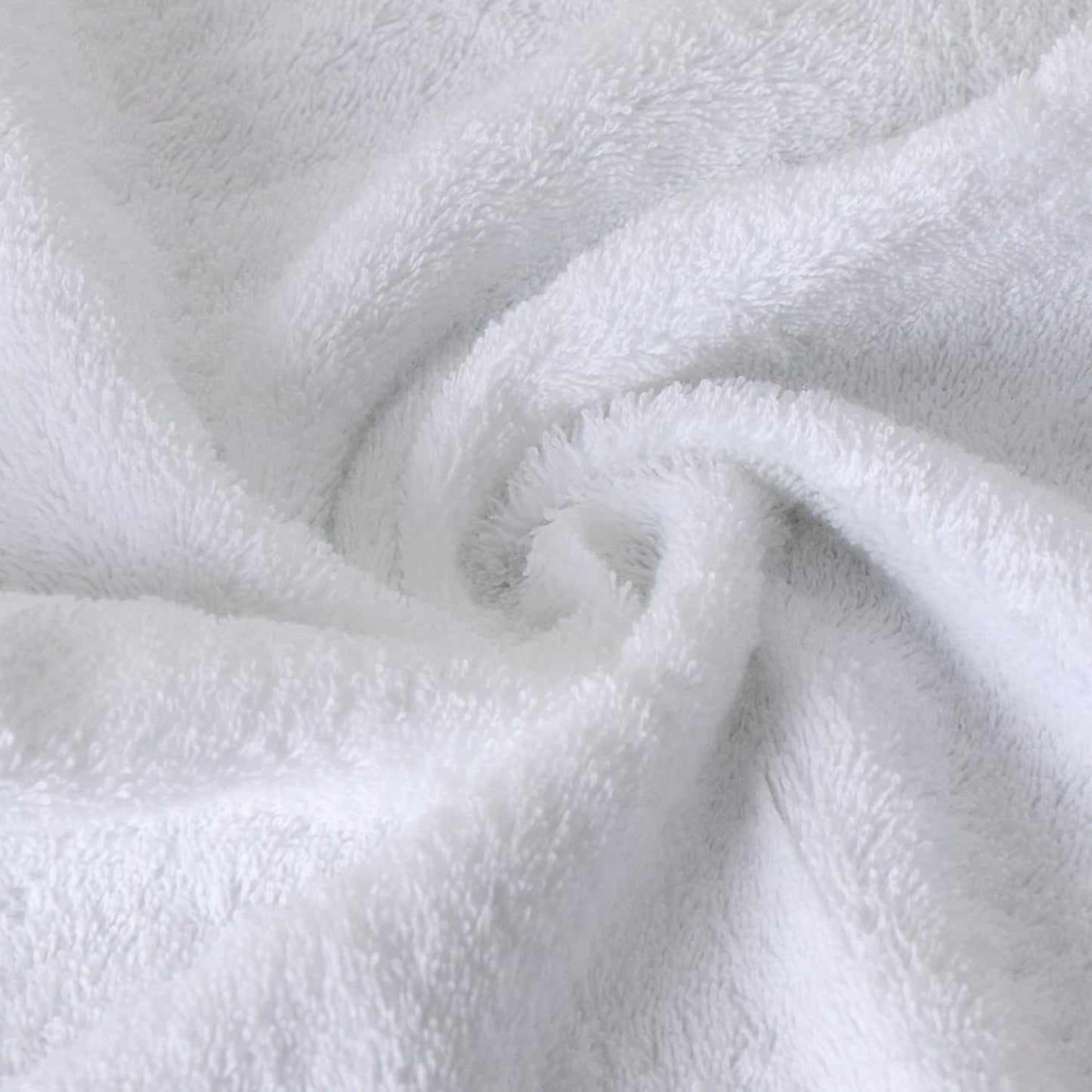 Dluxe Ave. Luxury Bathroom Super Soft and Highly Absorbent Premium 100% Cotton Bath Towel Set for Gifts (White-S)