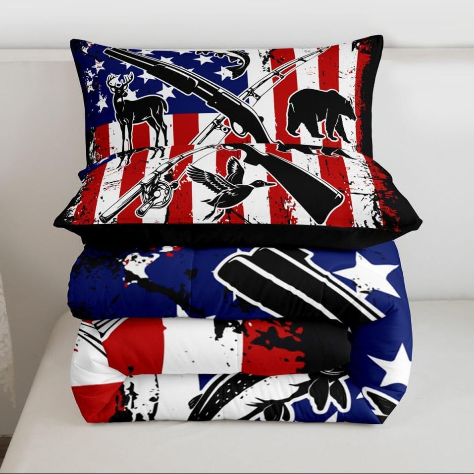 Dluxe Ave. ( FULL ) 3 PCS Comforter Bedding Sets