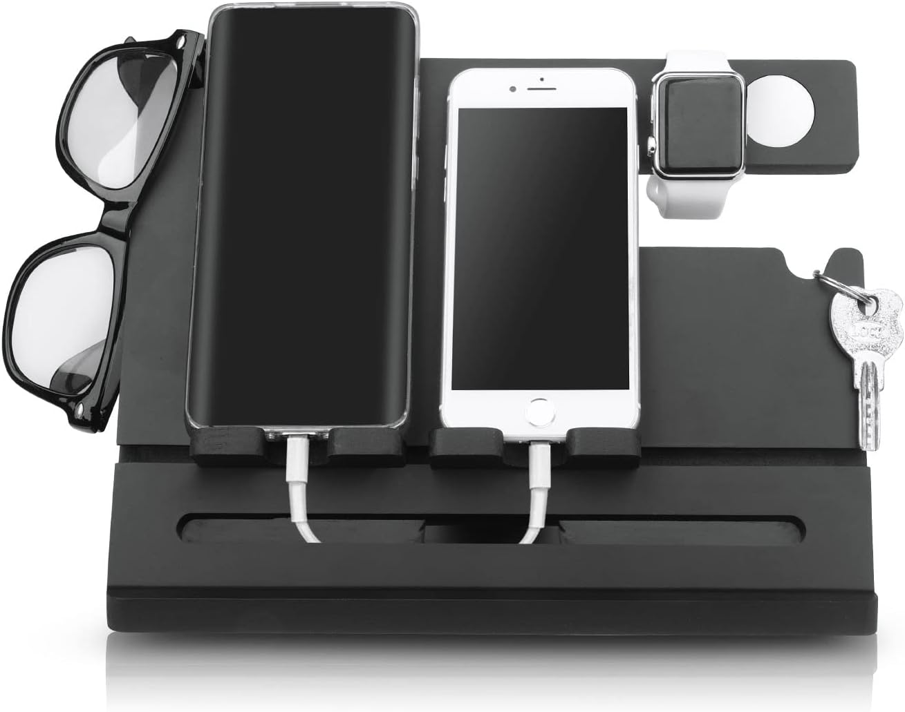 Dluxe Ave. Double Phone Docking Station/ Black