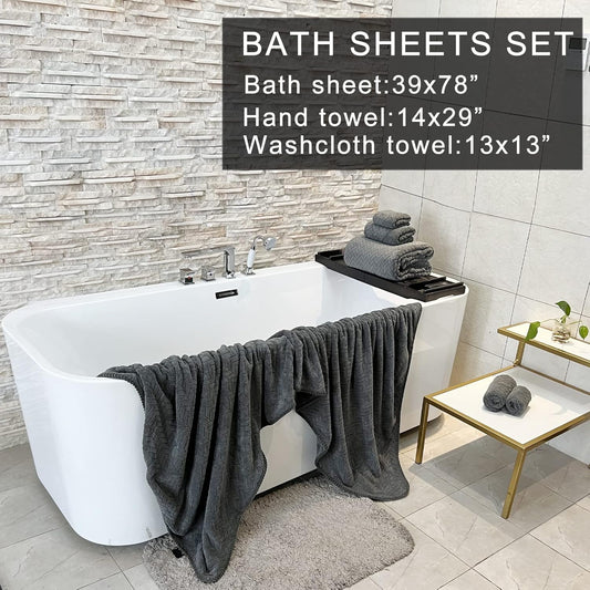 Dluxe Ave. YTYC Towels 39x78 Inch Oversized Bath Towels for  Extra Large Sets