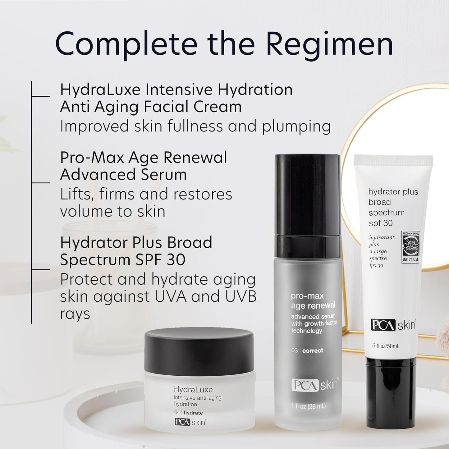 Dluxe Ave. PCA SKIN Pro Max Age Renewal Anti Aging Serum Anti Aging Face Serum for Reducing Wrinkles and Sagging Skin Helps Lift and Firm Skin on Face and Neck Safe For All Skin Types 1.0 oz Pump Bottle