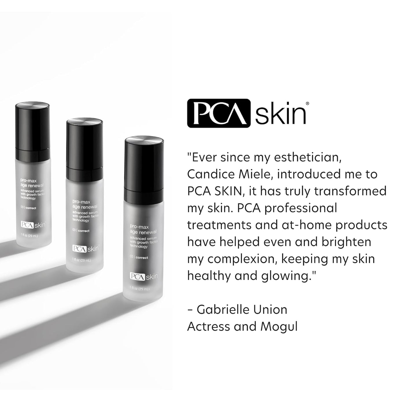 Dluxe Ave. PCA SKIN Pro Max Age Renewal Anti Aging Serum Anti Aging Face Serum for Reducing Wrinkles and Sagging Skin Helps Lift and Firm Skin on Face and Neck Safe For All Skin Types 1.0 oz Pump Bottle