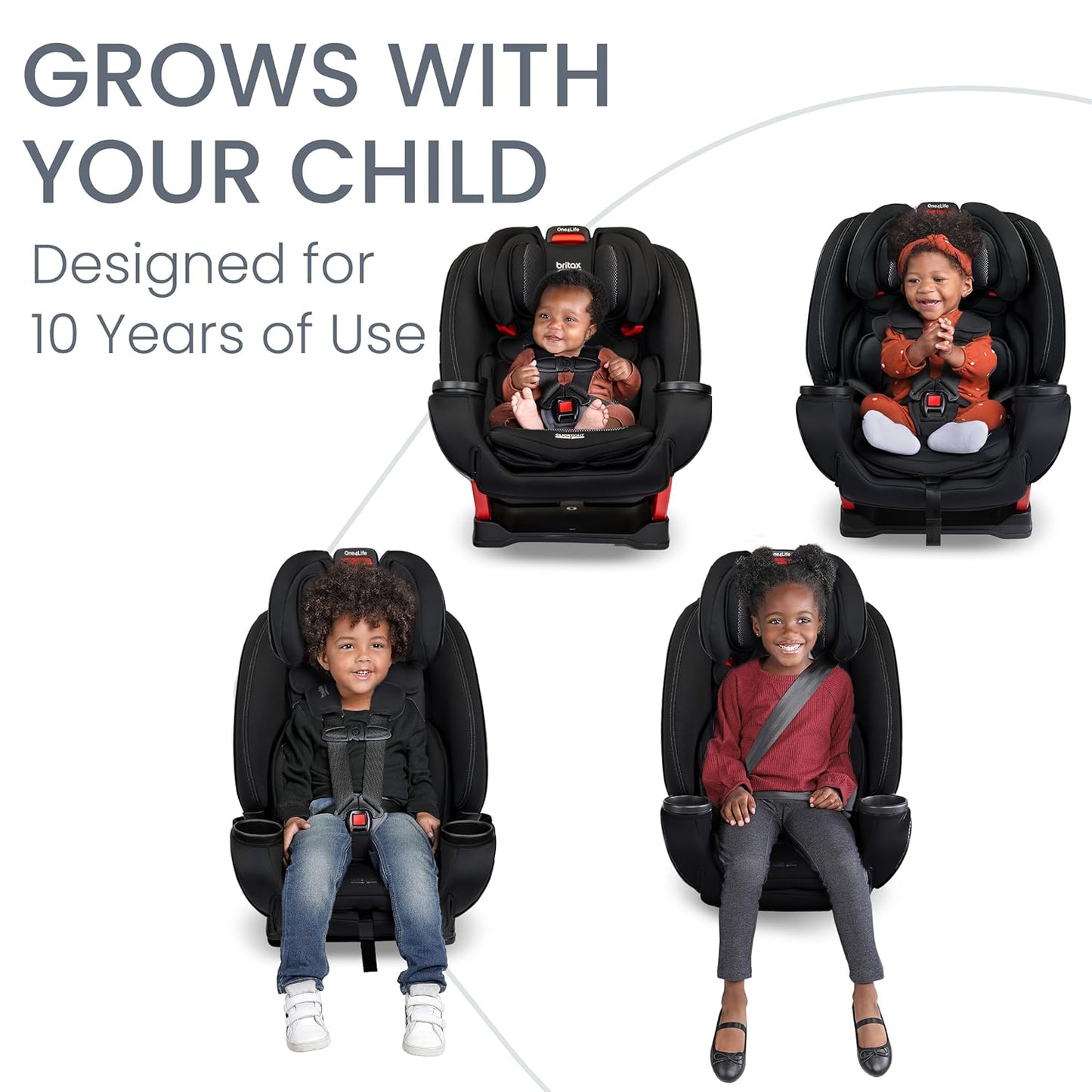 Dluxe Ave. Convertible Car Seat/ 5 to 120lbs/ Converts from Rear-Facing Infant Car Seat to Forward-Facing/ Booster Seat/  Cool Flow Carbon