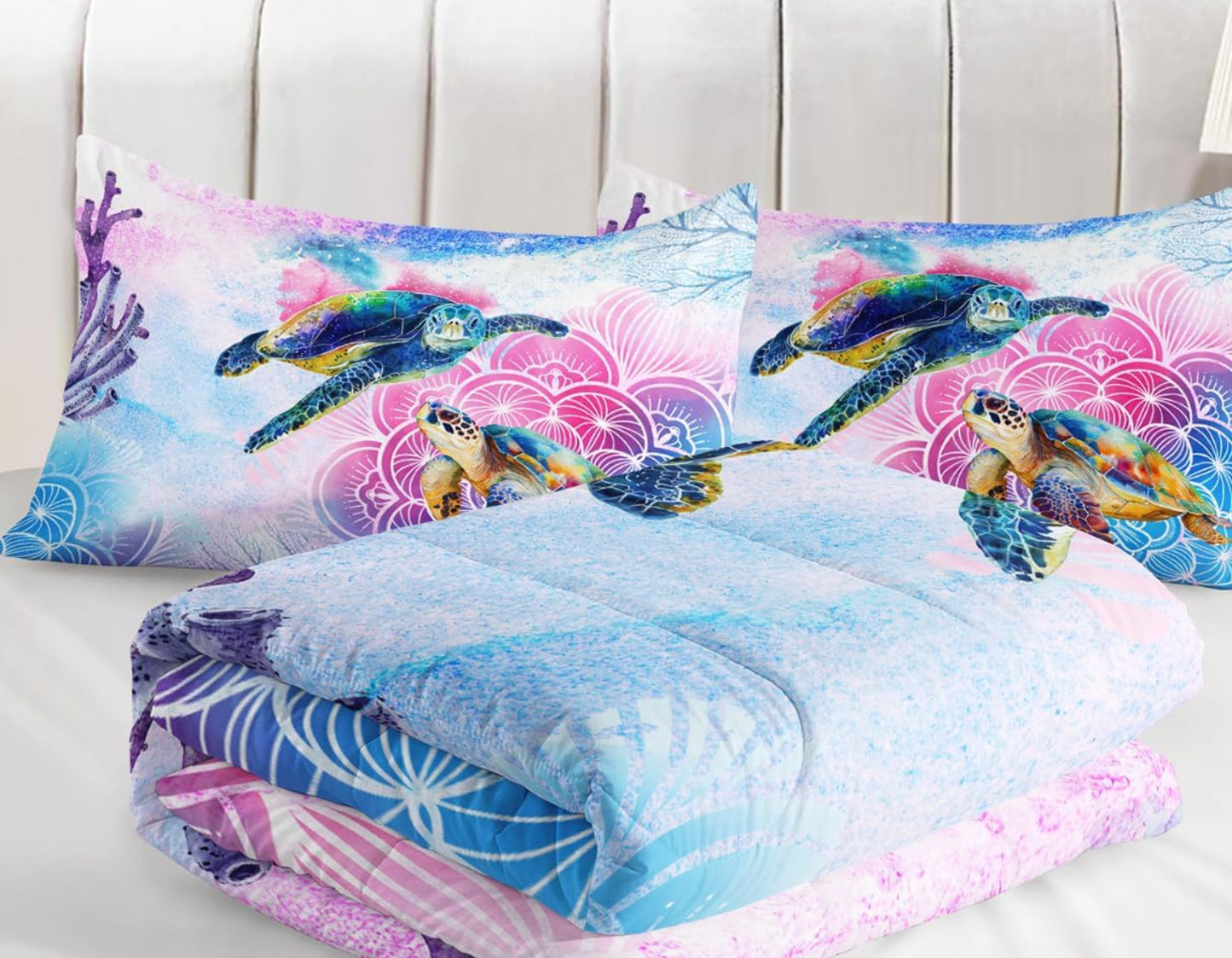 Dluxe Ave. ( QUEEN ) 3 Pcs Comforter and Bedding Set