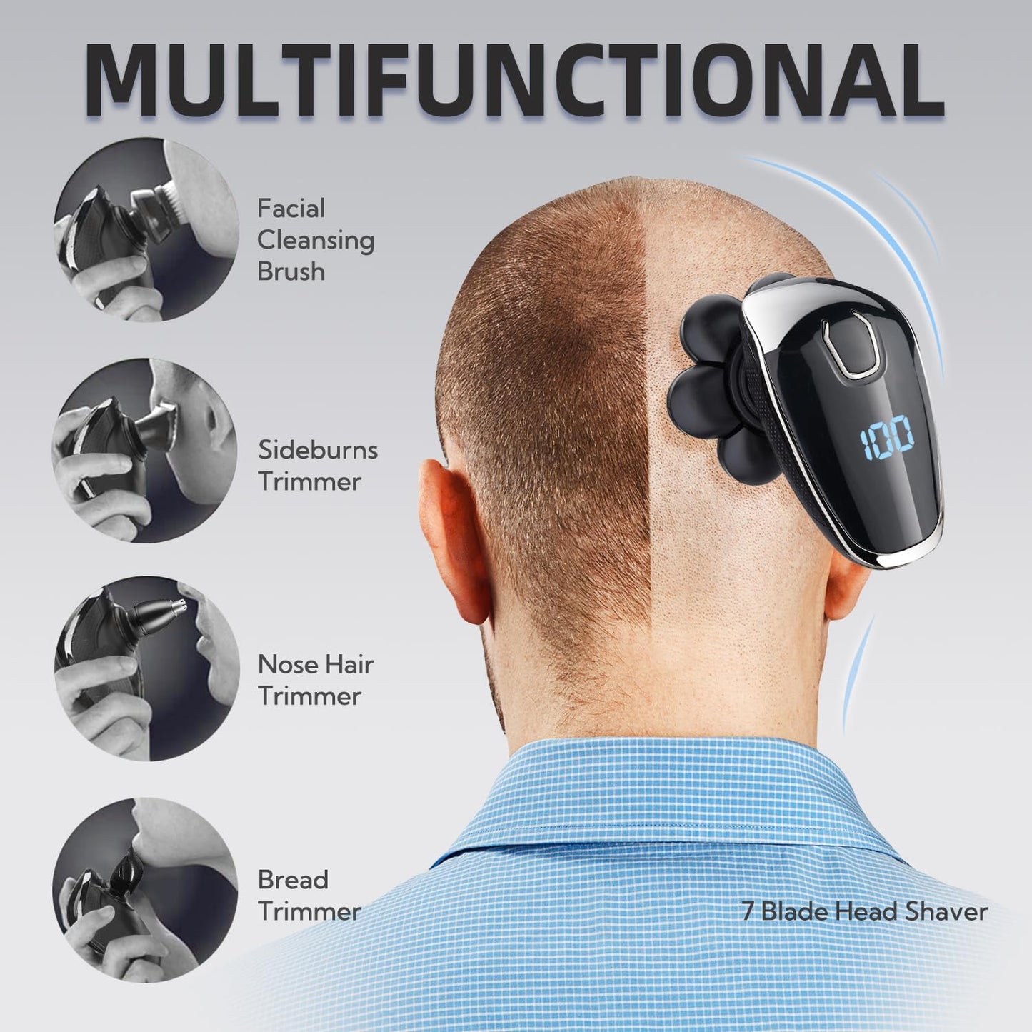Dluxe Ave. Electric Head Shavers