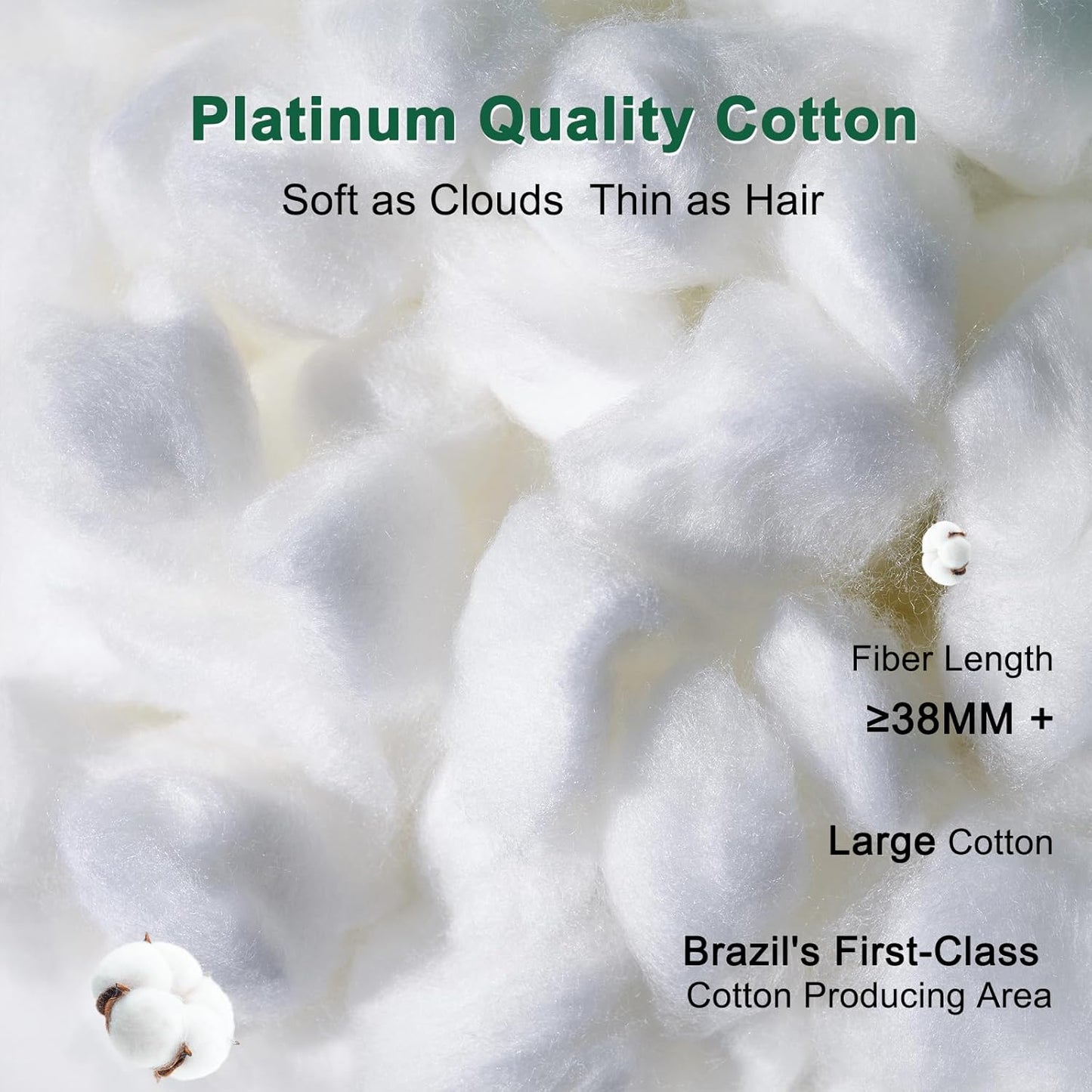 Dluxe Ave. ( QUEEN ) Fluffy Support Bed Pillow, Pack of 1, Luxury Hotel Quality  (White)