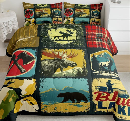 Dluxe Ave. ( QUEEN ) 3 Pcs Comforter Set