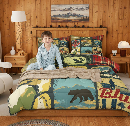Dluxe Ave. (QUEEN) 3 Pcs Comforter Set