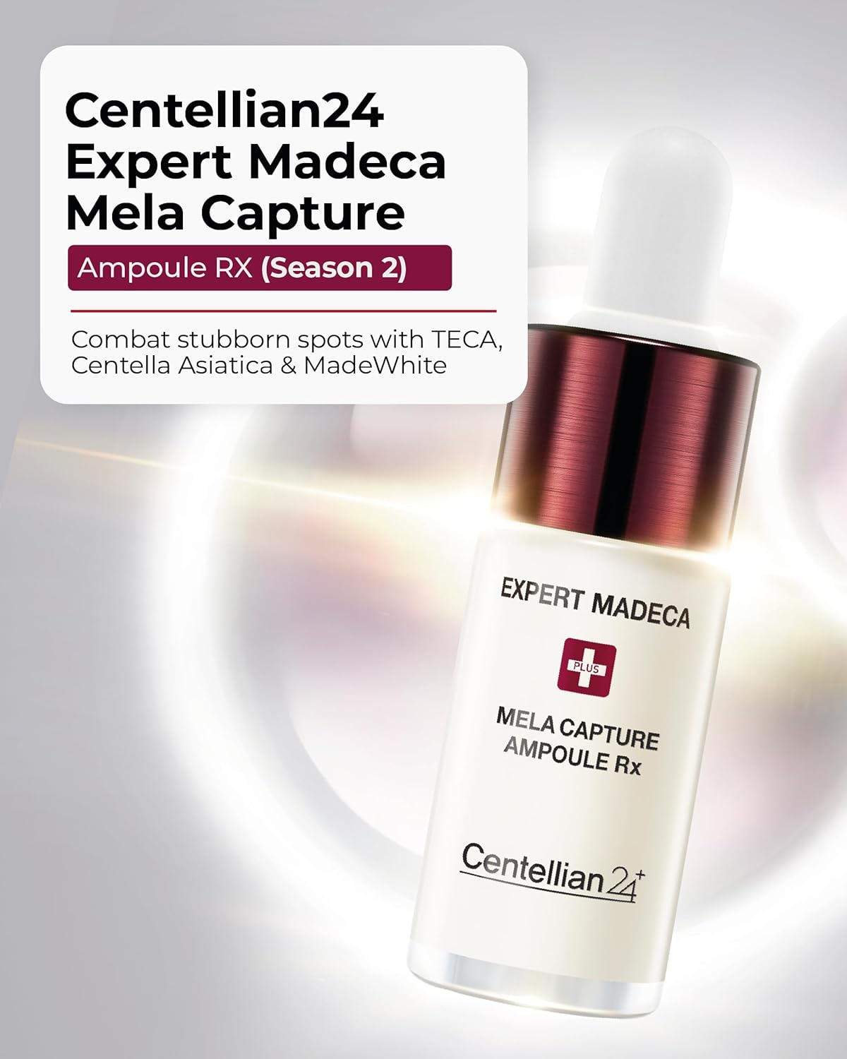 Dluxe Ave. Centellian 24 Expert Ampoule (Season 2 0.2fl oz x 4 pcs) - Korean Serum for Face. Soothing Even Tone Dry Sensitive Skin. TECA Centella Asiatica Gotu Kola