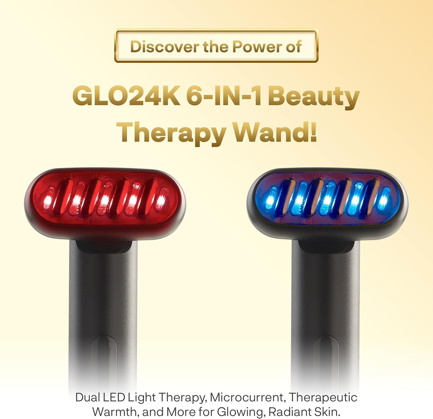 Dluxe Ave.  6-IN-1 Beauty Therapy Wand for the Face Eyes and Neck