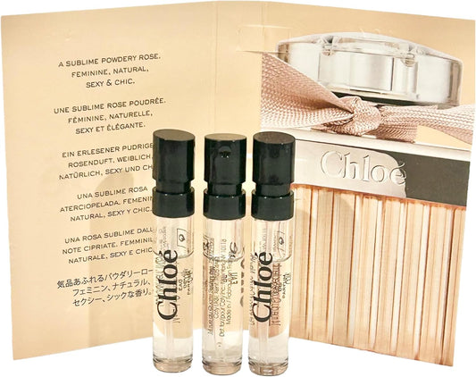 Dluxe Ave. Chloe Eau De Parfum Sample Perfume Spray 1.2 ml / 0.04 oz - set of 3