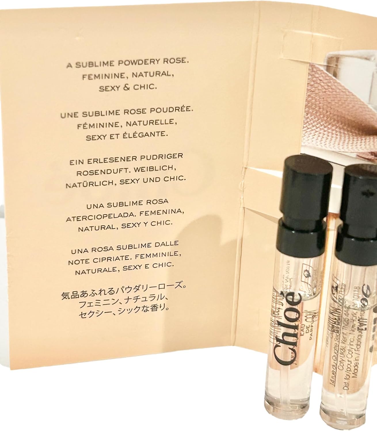 Dluxe Ave. Chloe Eau De Parfum Sample Perfume WOMEN Spray 1.2 ml / 0.04 oz - set of 3