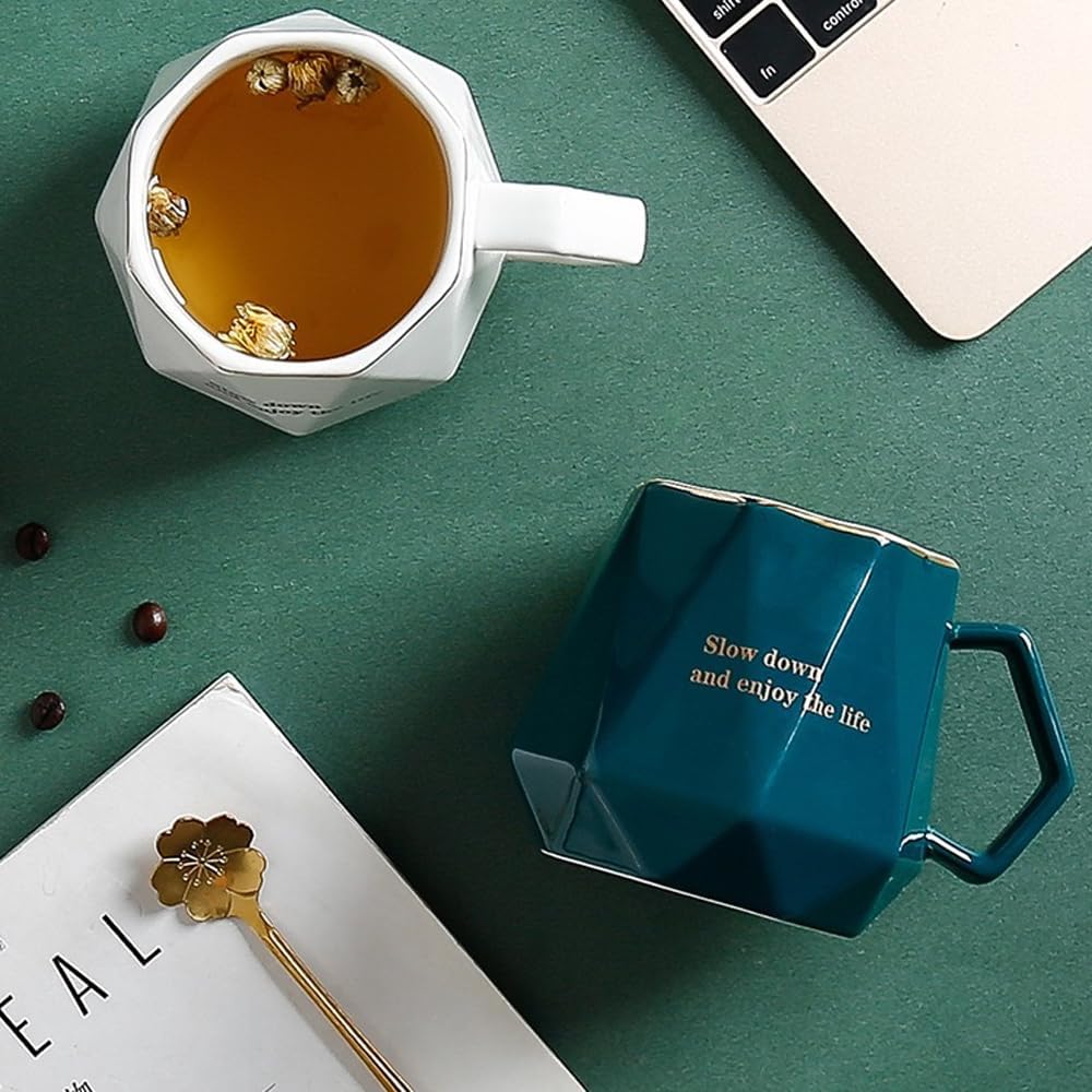 Dluxe Ave. Coffee Warmer for Desk with Mug Set. Cup Warmer  (blue)