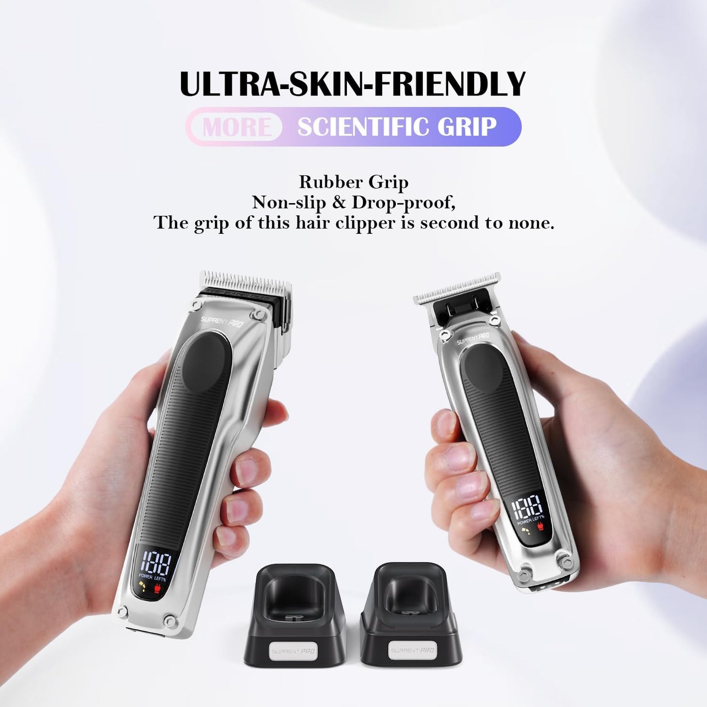 Dluxe Ave.  Professional Hair Clippers for Men/ Silver