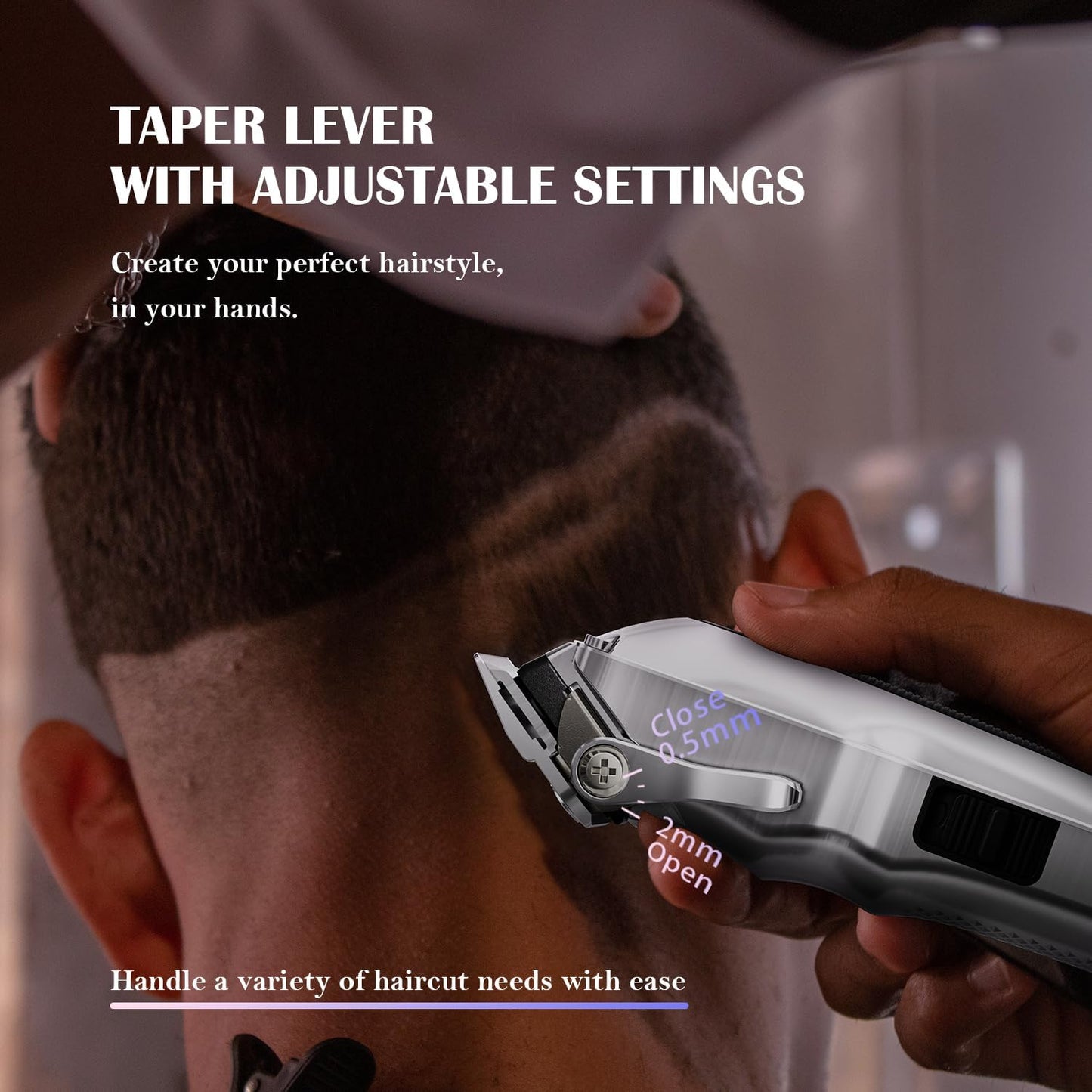 Dluxe Ave.  Professional Hair Clippers for Men/ Silver