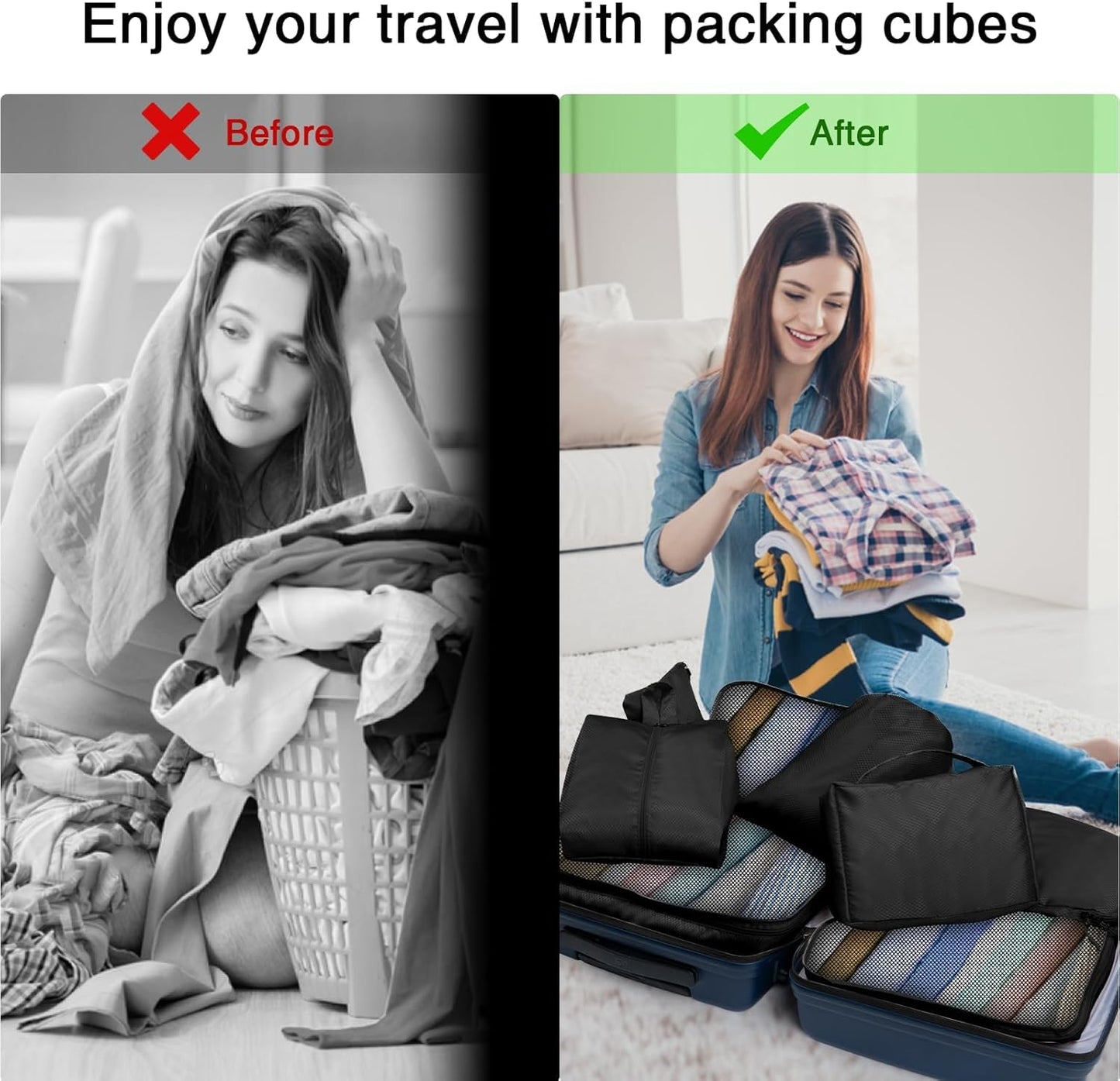 Dluxe Ave. Travel Suitcase Organizer