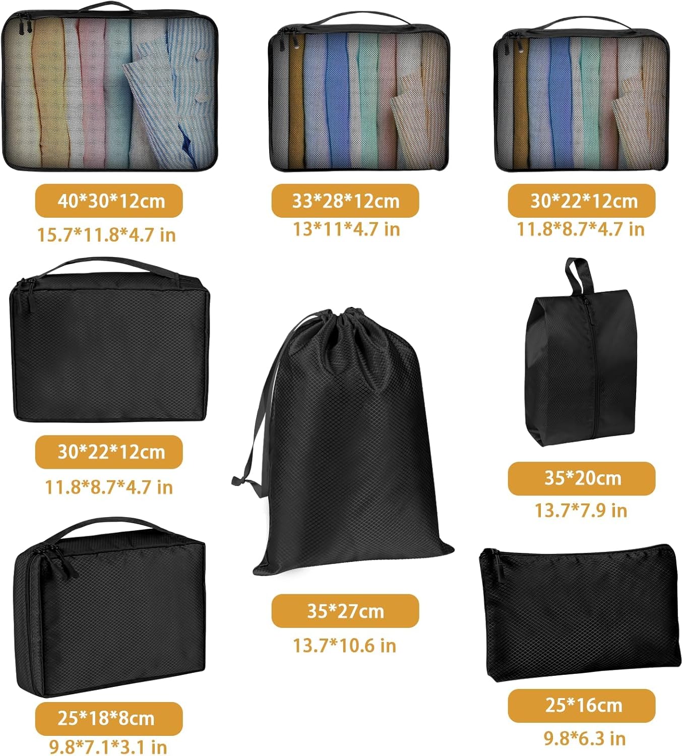 Dluxe Ave. Travel Suitcase Organizer