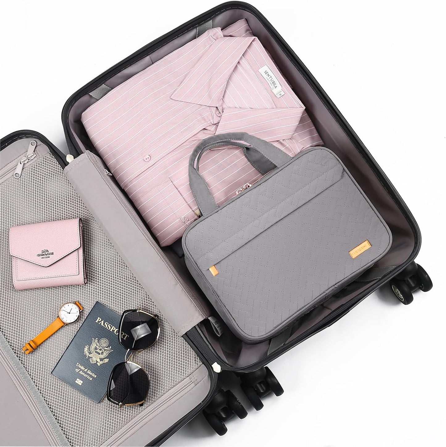 Dluxe Ave. Hanging Travel Toiletry Bag/ Grey