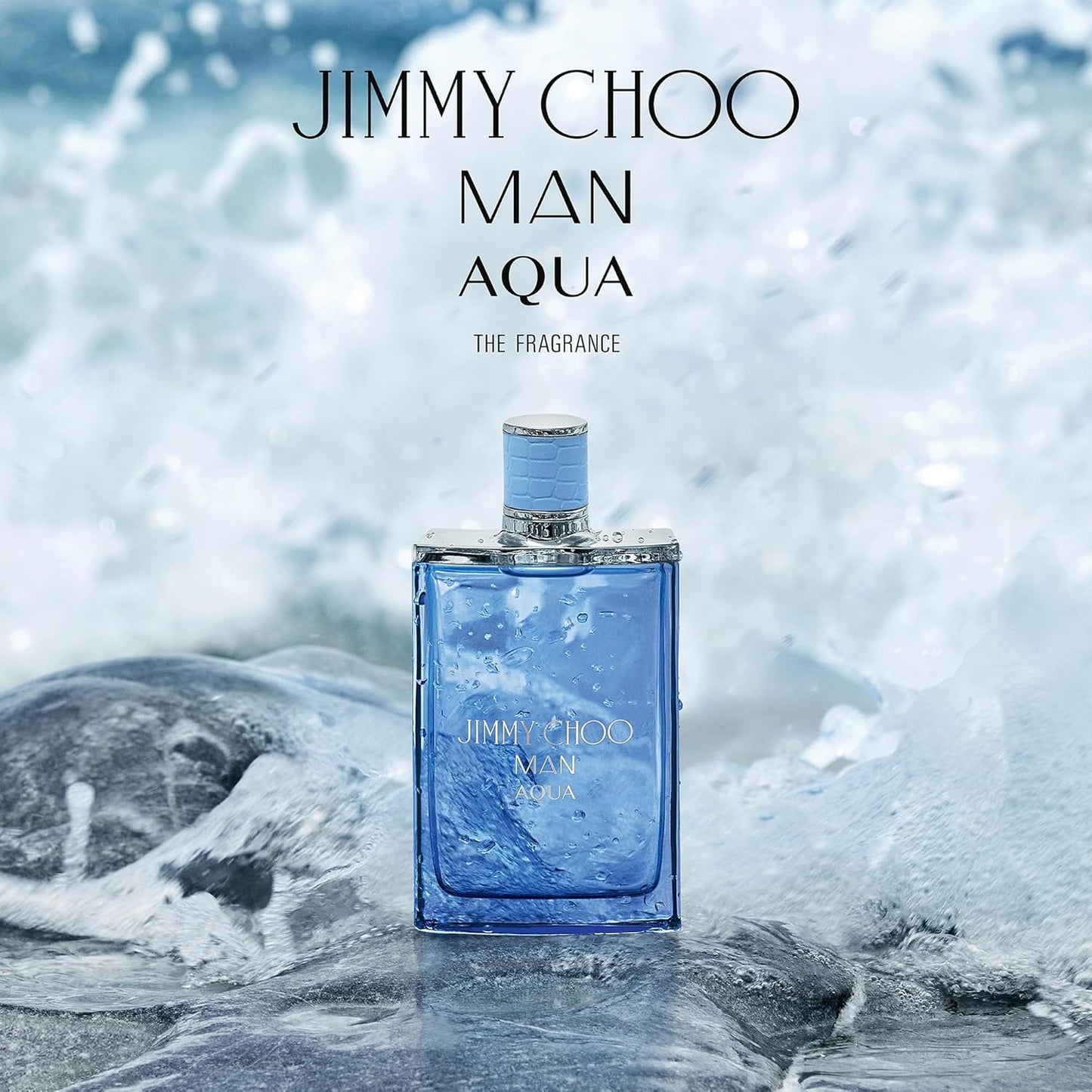 Dluxe Ave. JIMMY CHOO Man Aqua Jumbo Eau de Toilette Spray - Long Lasting Fragrance with notes of Grapefruit Geranium & Salty Moss - Sweet & Woody - 6.7 fl. oz.