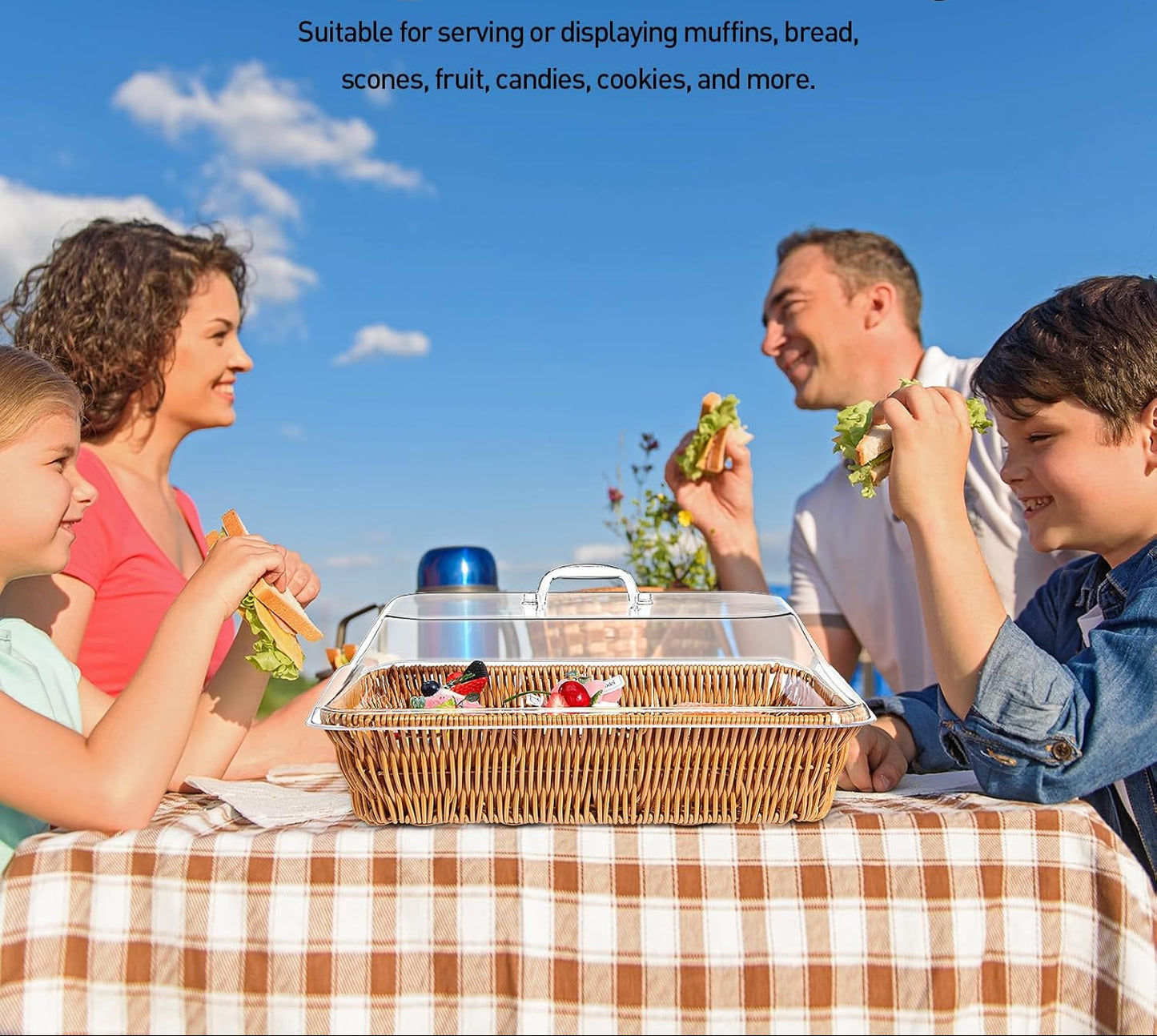 Dluxe Ave.Wicker Bread Baskets/2 Set (13.78 x 9.84 x 5.91 In)