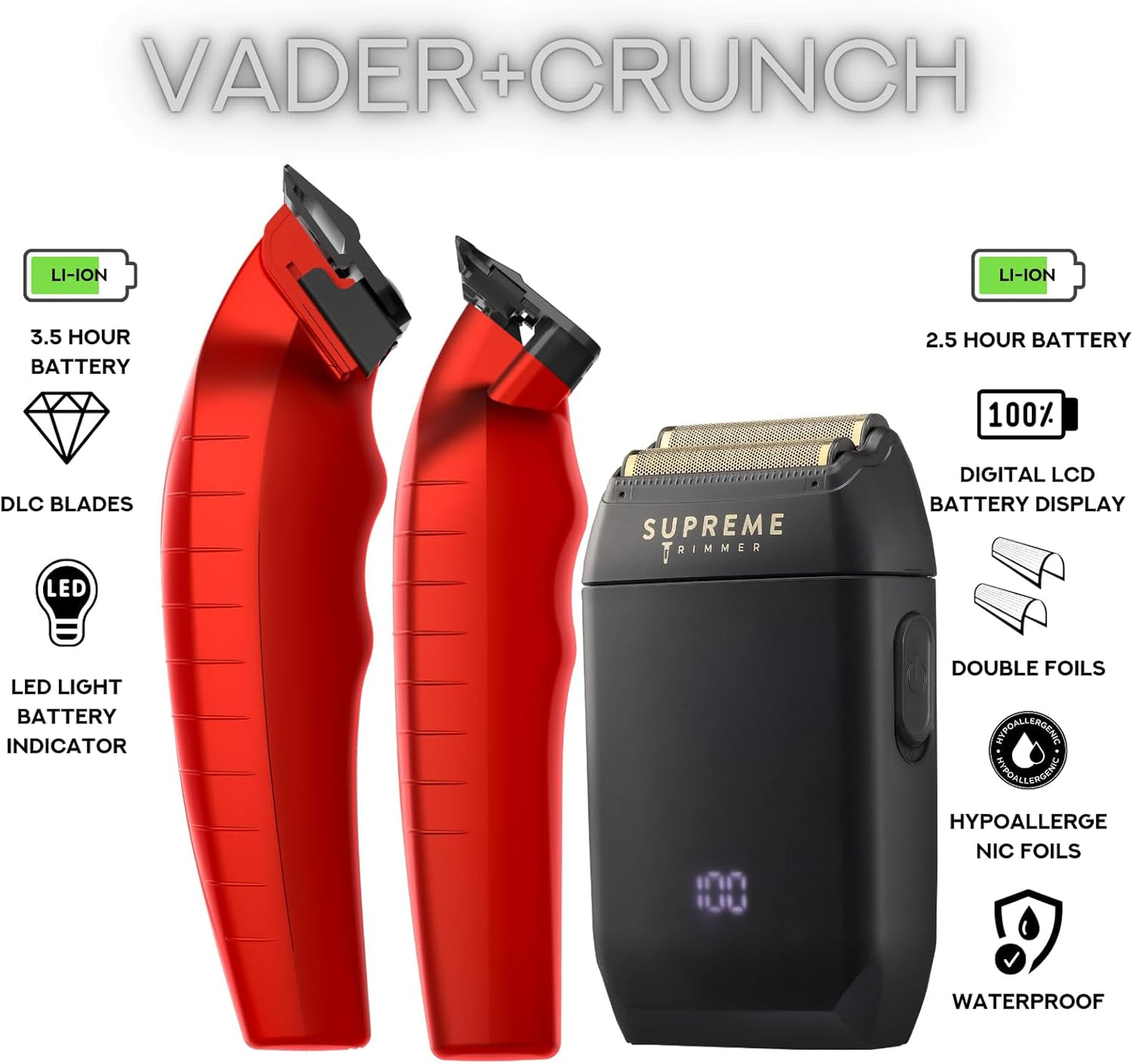 Dluxe Ave.  Trimmer Vader Clipper/ Red