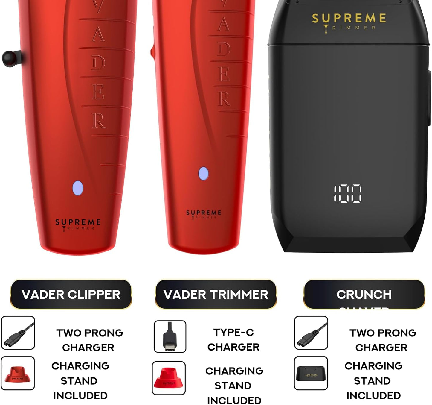 Dluxe Ave.  Trimmer Vader Clipper/ Red