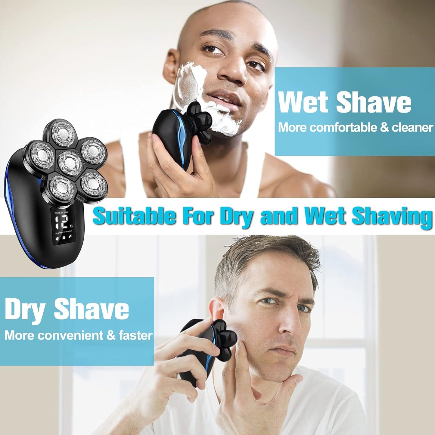 Dluxe Ave. Electric Face and Head Shaver