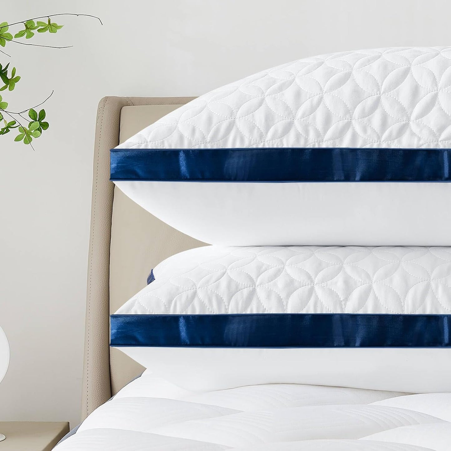 Dluxe Ave. ( QUEEN ) Pillows Set of 2, { FLUFFY } Luxury Hotel Quality