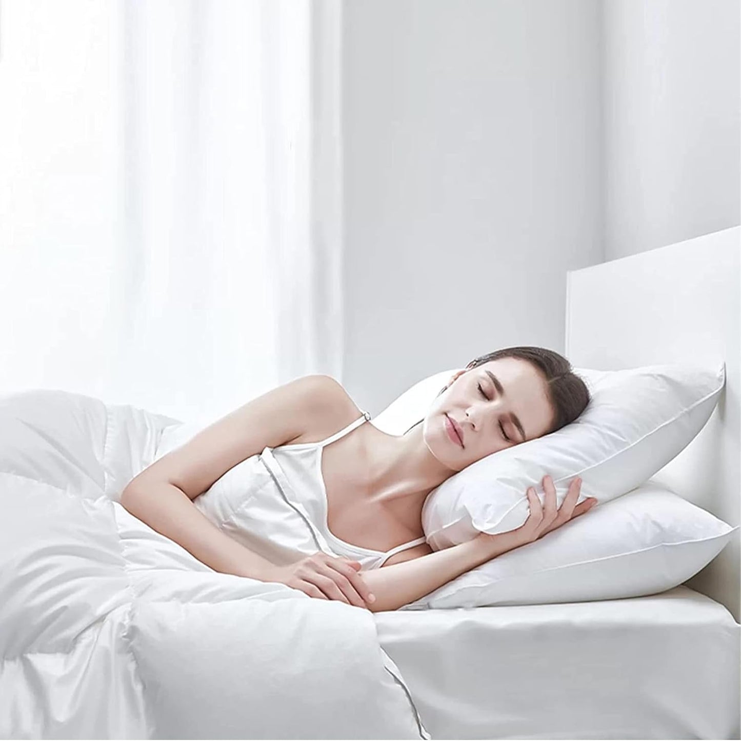 Dluxe Ave. ( STANDARD ) Comfy Pillows, set of 4, { SOFT/ THIN }（20x26in ）