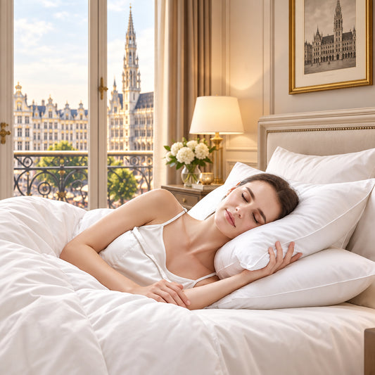 Dluxe Ave. (STANDARD) Comfy Pillows, set of 4, {SOFT/ THIN}