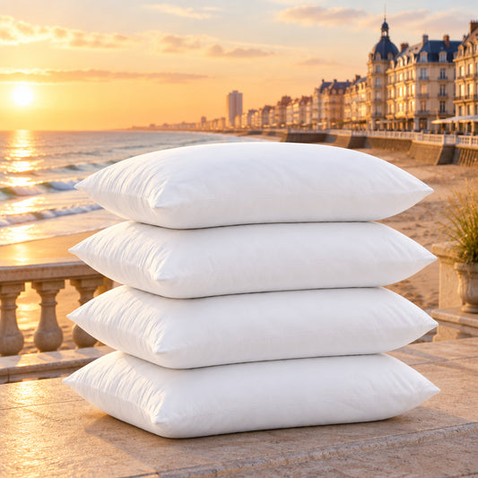 Dluxe Ave. (STANDARD) Comfy Pillows, set of 4, {SOFT/ THIN}