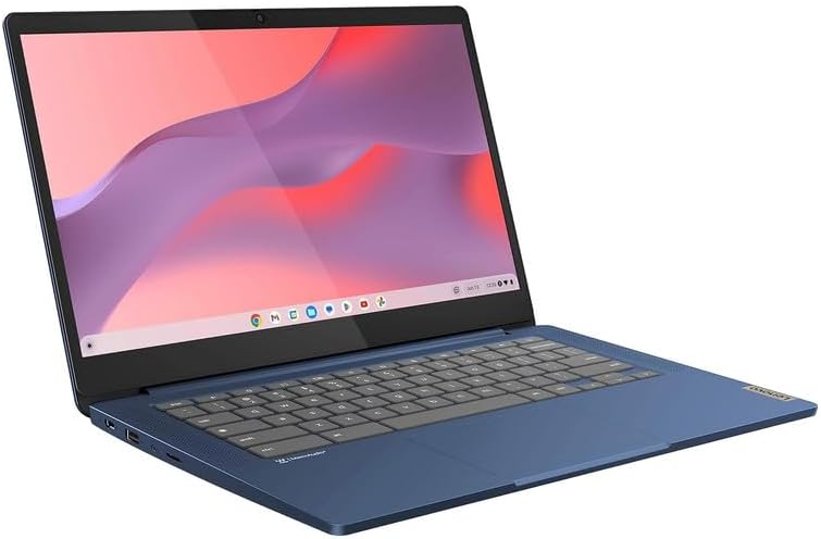 Dluxe Ave. Lenovo 2023 Ideapad Slim 3 14" (1920 x 1080) FHD Touchscreen Chromebook Slim Thin Laptop 8-Core MediaTek Kompanio 520 4GB RAM 64GB