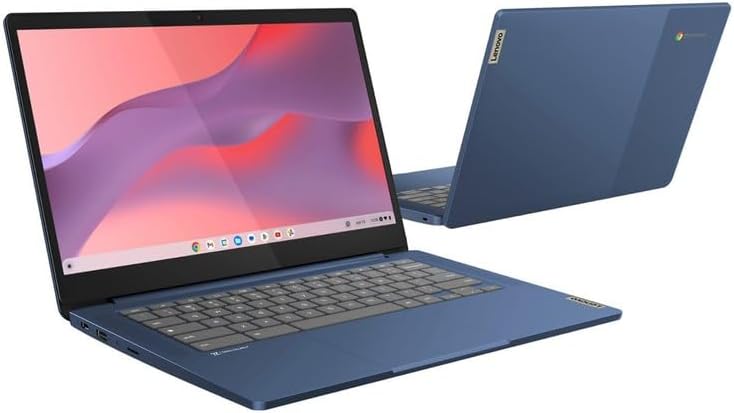 Dluxe Ave. Lenovo 2023 Ideapad Slim 3 14" (1920 x 1080) FHD Touchscreen Chromebook Slim Thin Laptop 8-Core MediaTek Kompanio 520 4GB RAM 64GB