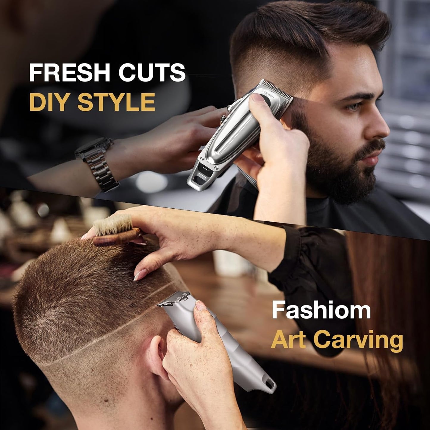 Dluxe Ave. Professional Rechargeable Hair Clipper/ Silver