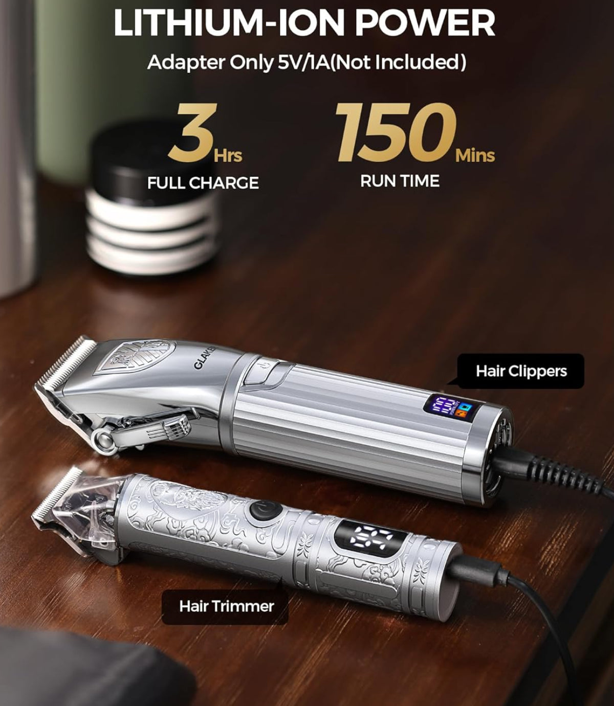 Dluxe Ave. Hair Clippers for Men/ Professional