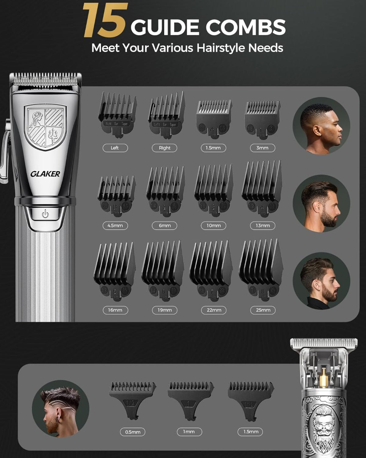 Dluxe Ave. Hair Clippers for Men/ Professional