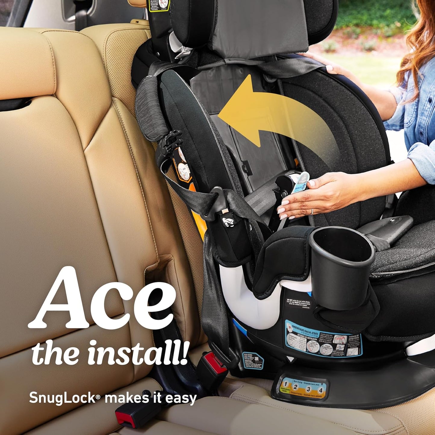 Dluxe Ave. 3-in-1 Rotating Convertible Car Seat Rear to Forward Facing/ Booster