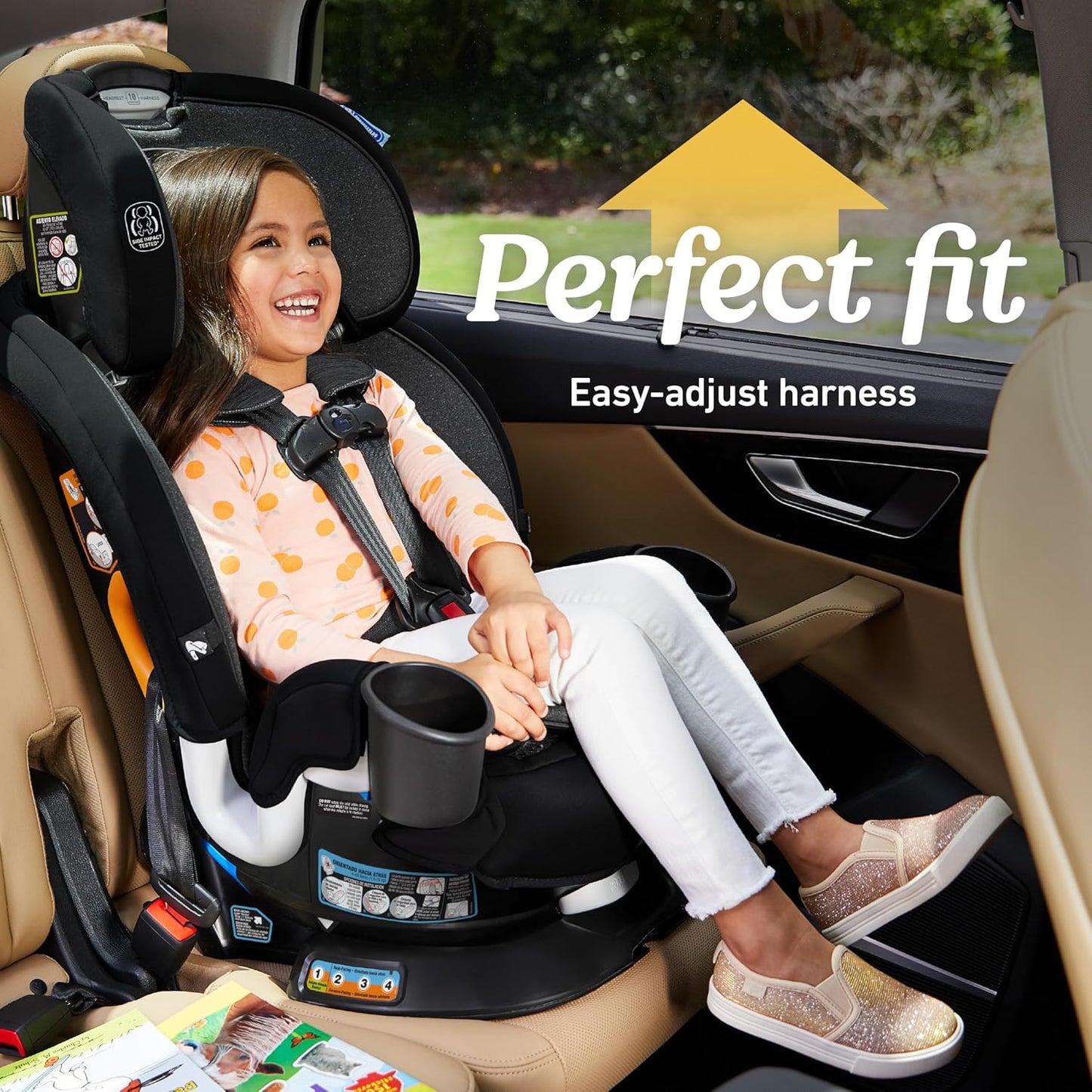 Dluxe Ave. 3-in-1 Rotating Convertible Car Seat Rear to Forward Facing/ Booster