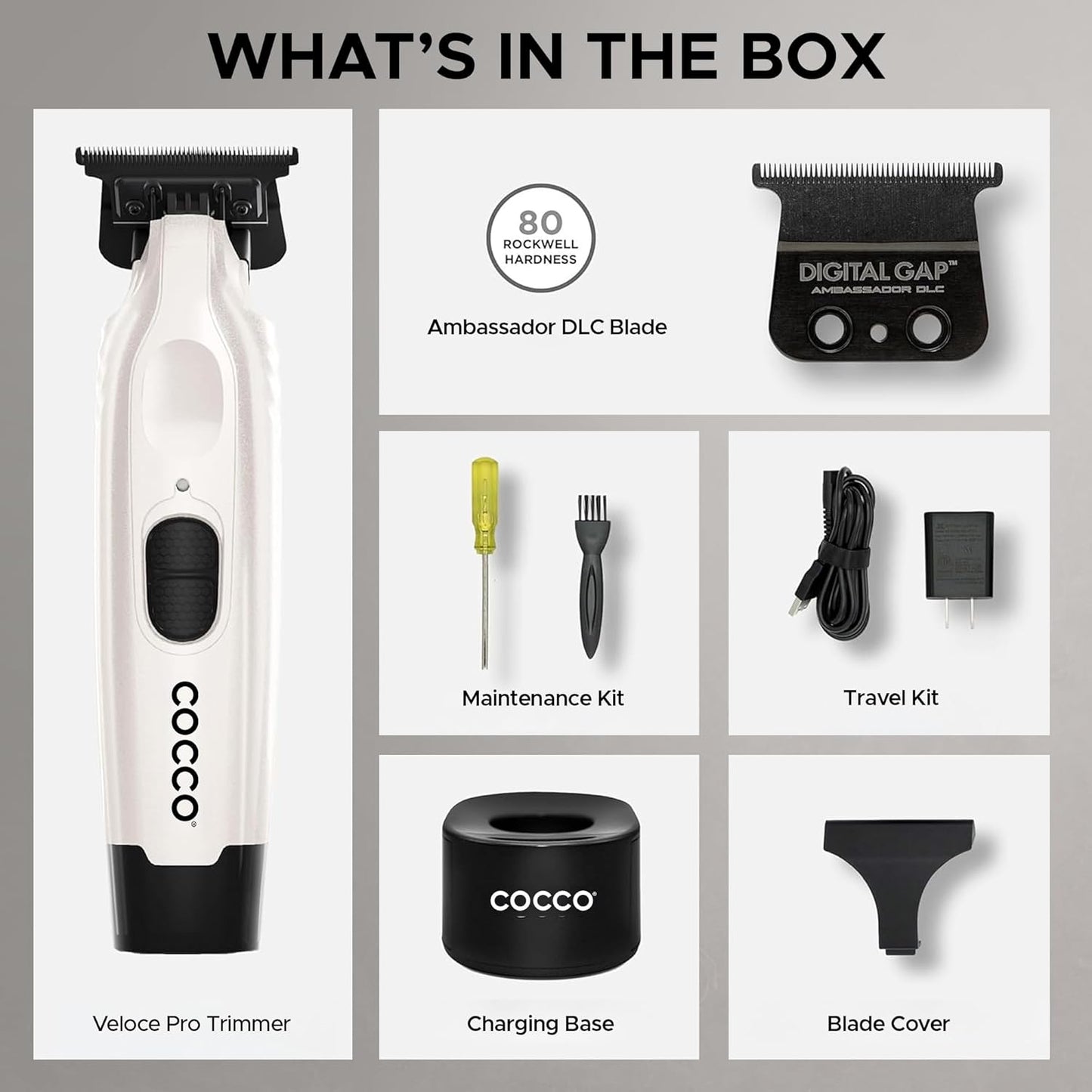 Dluxe Ave.  Pro Trimmer/ Pearl White