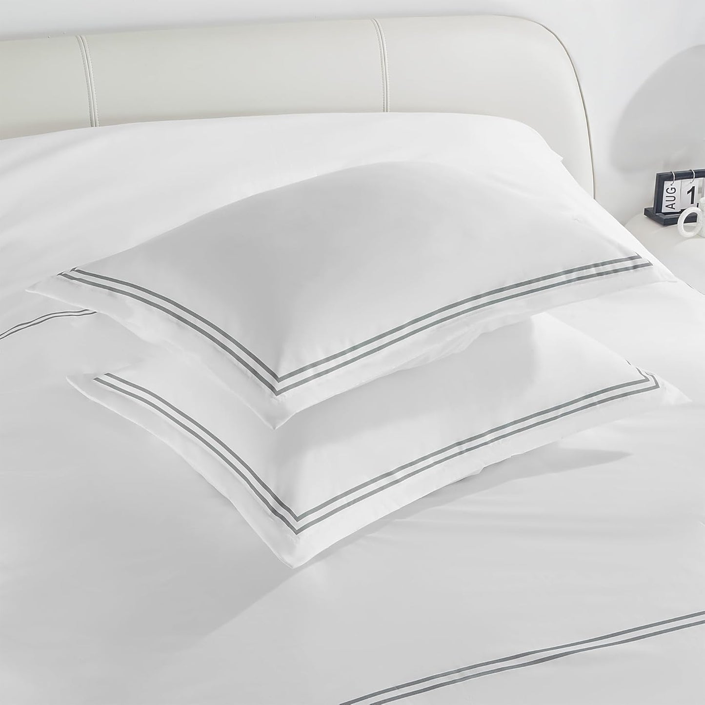 Dluxe Ave. ( FULL )3 Pcs Comforter Set, Duvet Insert Down Alternative /Grey
