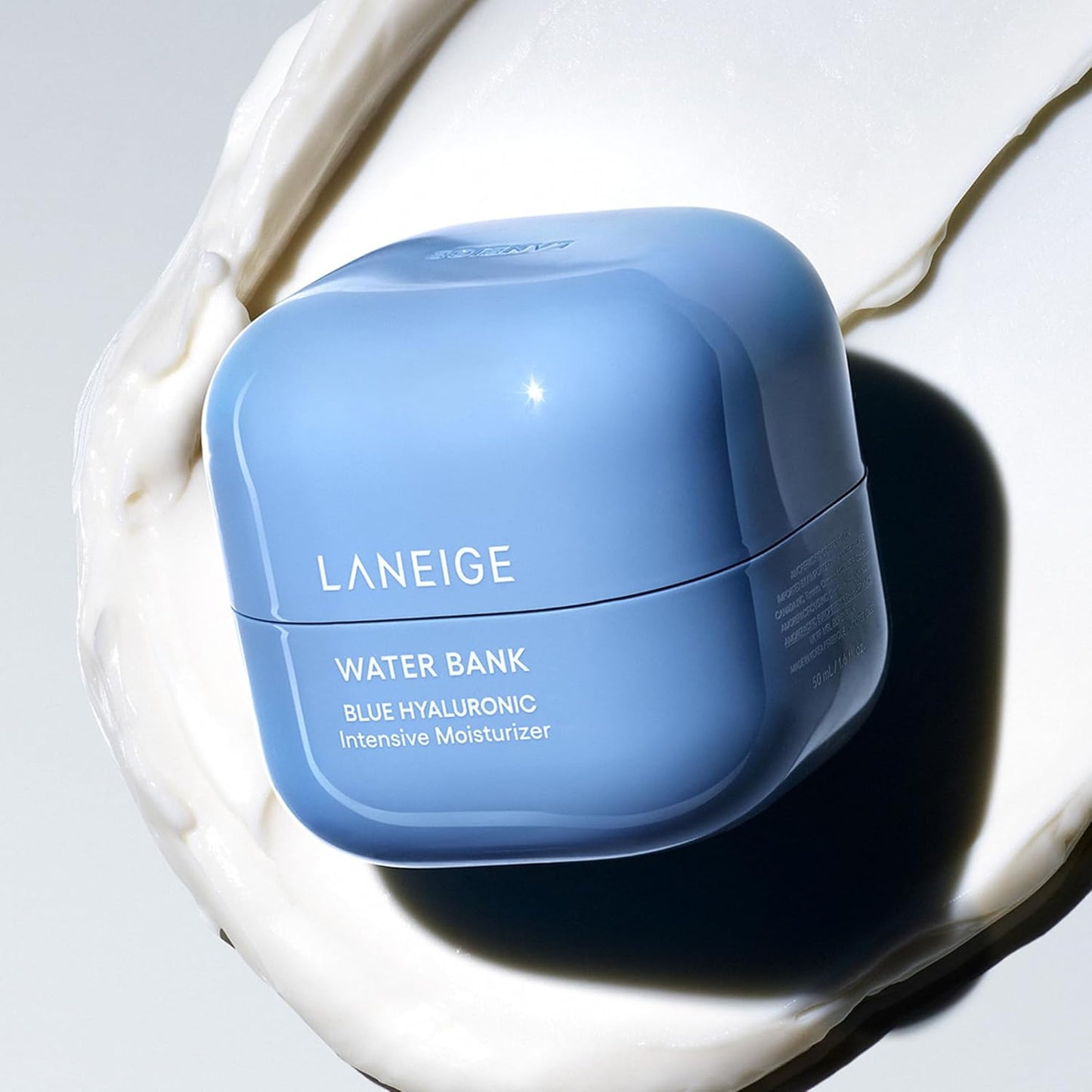 Dluxe Ave. LANEIGE Water Bank Blue Hyaluronic Intensive Moisturizer: Peptides Squalane Hydration Improve Elasticity Fortify Skins Moisture Barrier