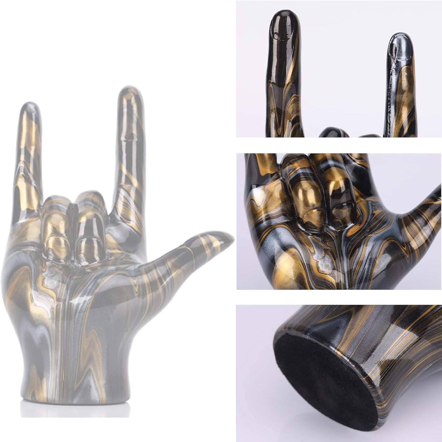 Dluxe Ave. Resin Sculpture/ Black Red